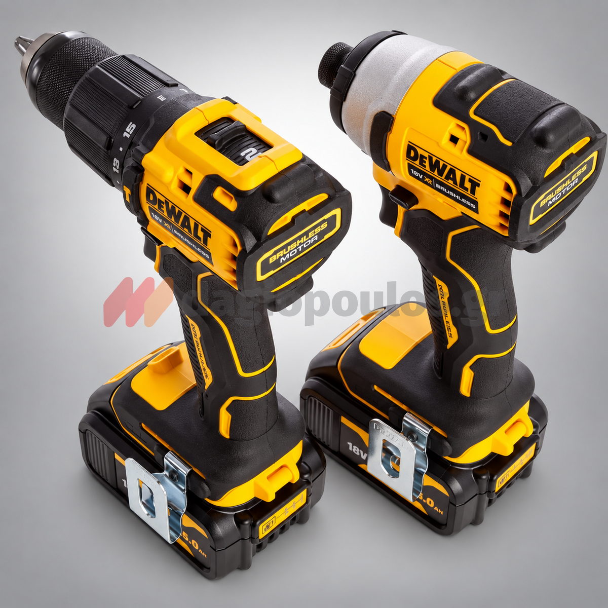 DeWalt DCK2062M2T-QW Σετ Brushless Κρουστικό Δραπανοκατσάβιδο & Παλμικό Κατσαβίδι 18V με 2 Μπατ.4.0Ah - Φορτιστή - Βαλίτσα