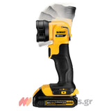 DeWalt DCL040-XJ Φακός Μπαταρίας Επαναφορτιζόμενος 18V Li-Ion 110 Lumens SOLO Περιστρεφόμενος