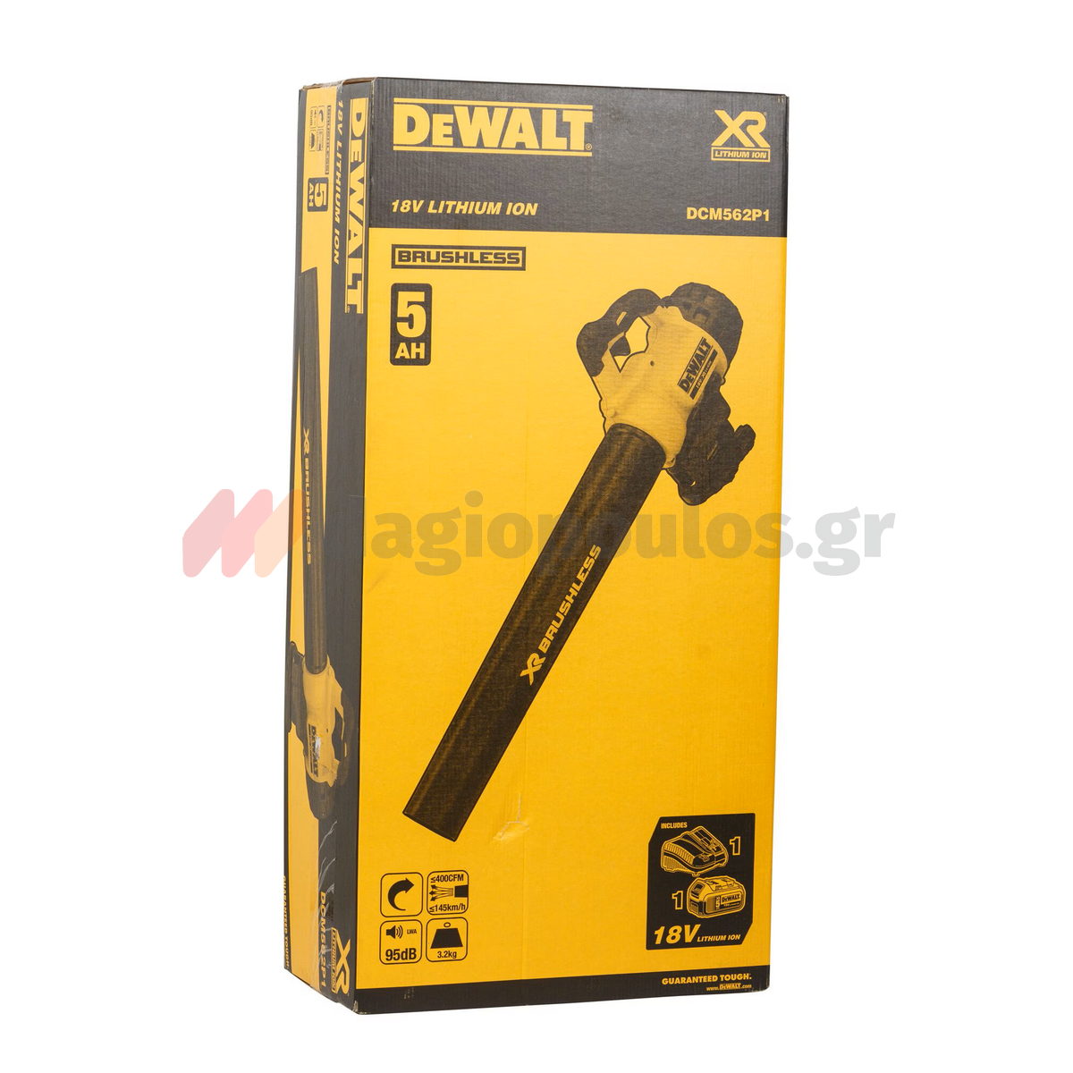 DeWalt DCM562P1-QW Brushless Φυσητήρας Μπαταρίας 18V Li-Ion Με Μπατ.5.0Ah - Φορτιστή