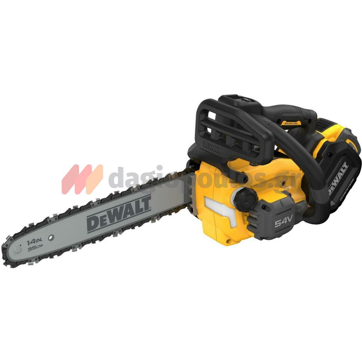 DeWalt DCMCST635X1-QW Brushless Αλυσοπρίονο Μπαταρίας 54V Li-Ion 35cm Με Μπαταρία 9.0Ah