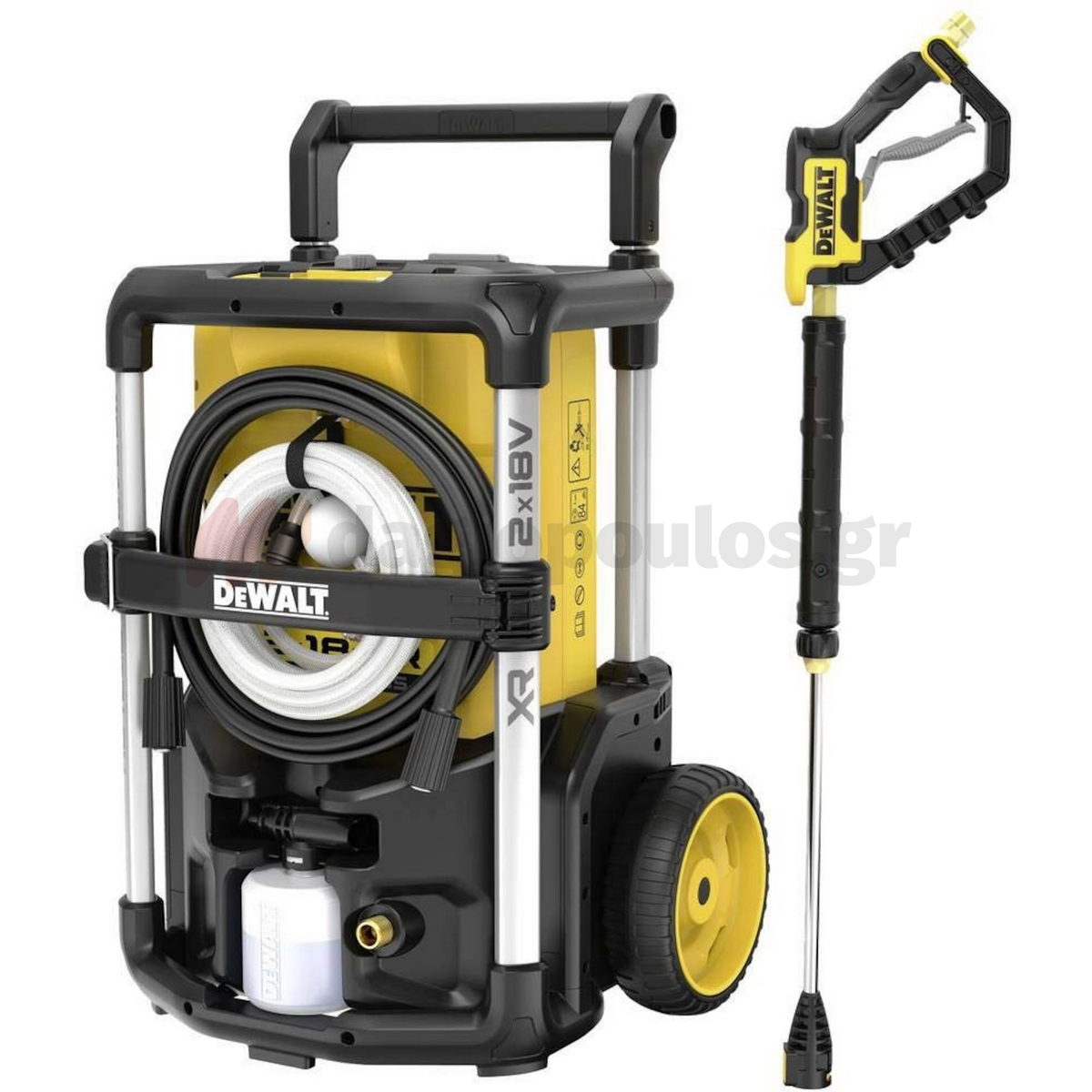 DeWalt DCMPW1600N-XJ Brushless Πλυστικό Υψηλής Πίεσης Μπαταρίας 36V (2x18V) 110Bar SOLO