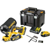 DeWalt DCP5802P2-QW Brushless Πλάνη Μπαταρίας 18V Li-Ion Με 2 Μπατ.5.0Ah - Φορτιστή - Βαλίτσα T-Stak