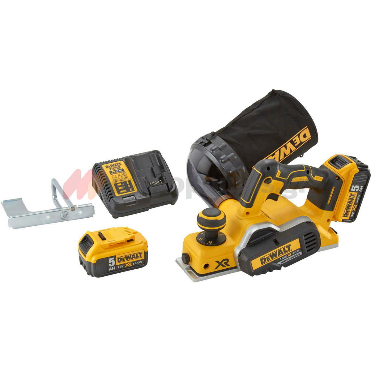 DeWalt DCP5802P2-QW Brushless Πλάνη Μπαταρίας 18V Li-Ion Με 2 Μπατ.5.0Ah - Φορτιστή - Βαλίτσα T-Stak