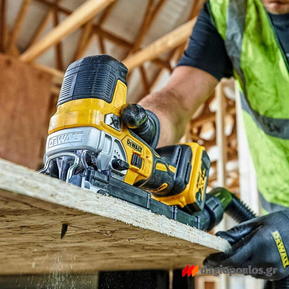 DeWalt DCS335P2-QW Brushless Σέγα Μπαταρίας XR 18V Li-Ion Με 2 Μπαταρίες 5.0Ah - Βαλίτσα T-Stak