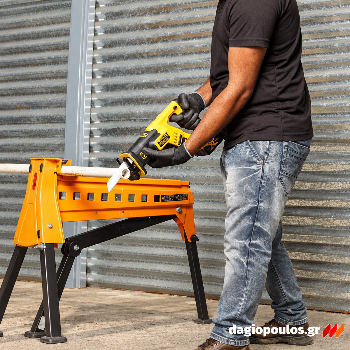 DeWalt DCS367NT-XJ Brushless Σπαθοσέγα (Σεγάτσα) Μπαταρίας XR 18V Li-Ion SOLO Με Βαλίτσα T-Stak