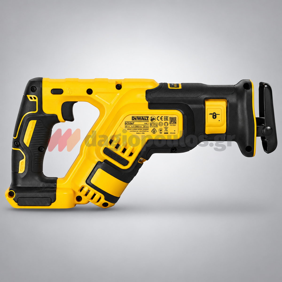 DeWalt DCS367NT-XJ Brushless Σπαθοσέγα (Σεγάτσα) Μπαταρίας XR 18V Li-Ion SOLO Με Βαλίτσα T-Stak