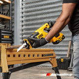 DeWalt DCS367P2-QW Brushless Σπαθοσέγα (Σεγάτσα) Μπαταρίας XR 18V Li-Ion Με 2 Μπατ.5.0Ah-Φορτιστή-Βαλίτσα T-Stak