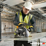 Dewalt DCS383H2 Brushless Δισκοπρίονο Μπαταρίας Μετάλλων 184mm 18V Li-Ion Με 2 Μπατ.5.0Ah - Φορτιστή - Βαλίτσα