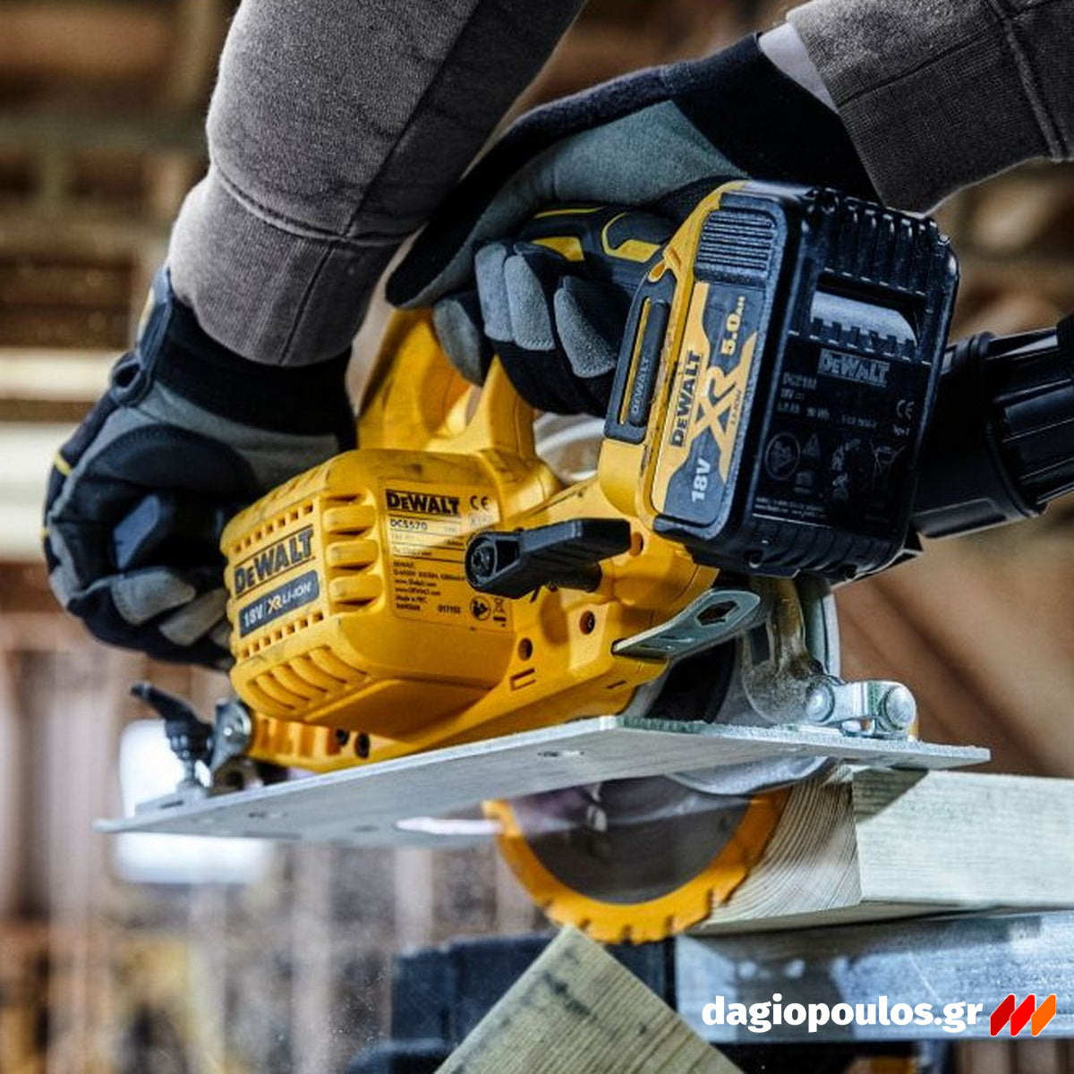 DeWalt DCS570N-XJ 18V XR Brushless Δισκοπρίονο Μπαταρίας 18V Li-Ion 184mm (SOLO)