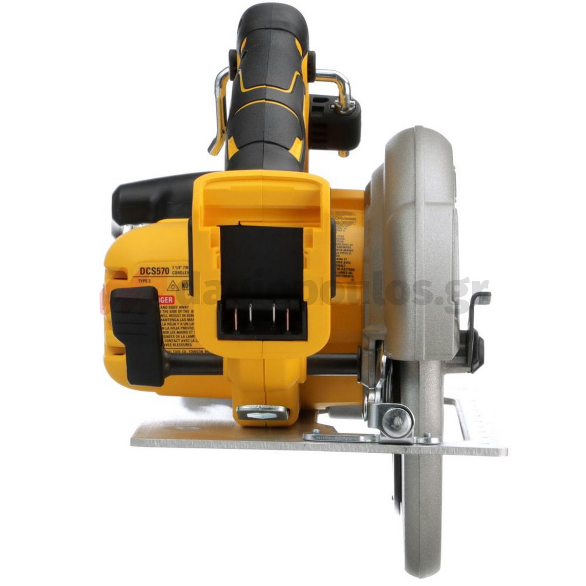 DeWalt DCS570NT-XJ 18V XR Brushless Δισκοπρίονο Μπαταρίας 18V Li-Ion 184mm (SOLO) Με Βαλίτσα T-STAK