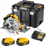 DeWalt DCS570P2-QW 18V XR Brushless Δισκοπρίονο Μπαταρίας 18V Li-Ion 184mm Με 2 Μπατ.5.0Ah Βαλίτσα T-STAK
