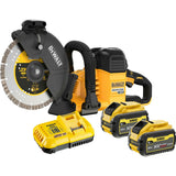 DeWalt DCS691X2-QW Κόφτης Δομικών Υλικών Μπαταρίας 54V Li-Ion 230mm Με 2 Μπατ.9Ah XR FLEXVOLT - Φορτιστή