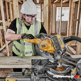 DeWalt DCS781X2-QW Brushless Φαλτσοπρίονο Πάγκου Συρόμενο (Radial) Μπαταρίας 54V XR FLEXVOLT 305mm Με 2 Μπατ.9.0Ah
