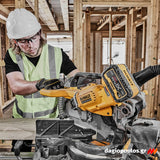 DeWalt DCS781X2-QW Brushless Φαλτσοπρίονο Πάγκου Συρόμενο (Radial) Μπαταρίας 54V XR FLEXVOLT 305mm Με 2 Μπατ.9.0Ah