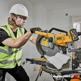 DeWalt DCS781X2-QW Brushless Φαλτσοπρίονο Πάγκου Συρόμενο (Radial) Μπαταρίας 54V XR FLEXVOLT 305mm Με 2 Μπατ.9.0Ah