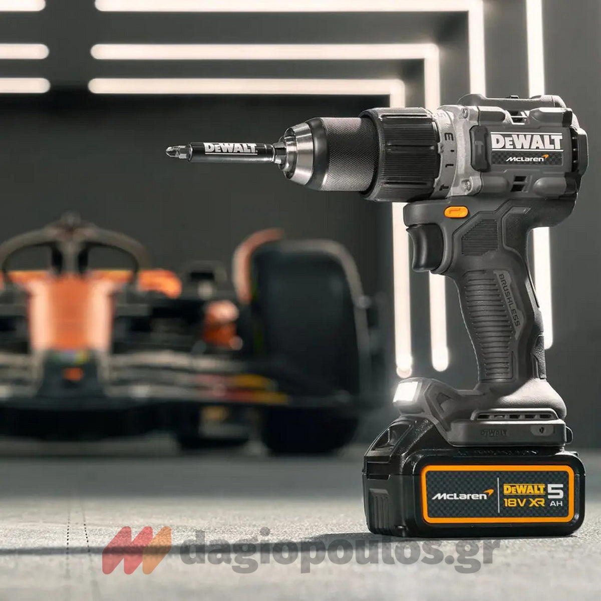 Dewalt Mclaren DCK200MM2T-QW Σετ Brushless Κρουστικό Δραπανοκατσάβιδο & Παλμικό Κατσαβίδι 18V Li-Ion Με 2 Μπατ.4.0Ah - Βαλίτσα T-Stak