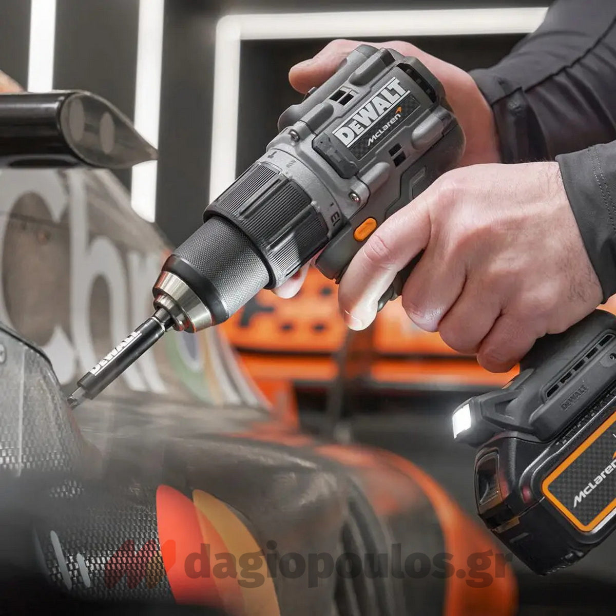 Dewalt Mclaren DCK200MM2T-QW Σετ Brushless Κρουστικό Δραπανοκατσάβιδο & Παλμικό Κατσαβίδι 18V Li-Ion Με 2 Μπατ.4.0Ah - Βαλίτσα T-Stak