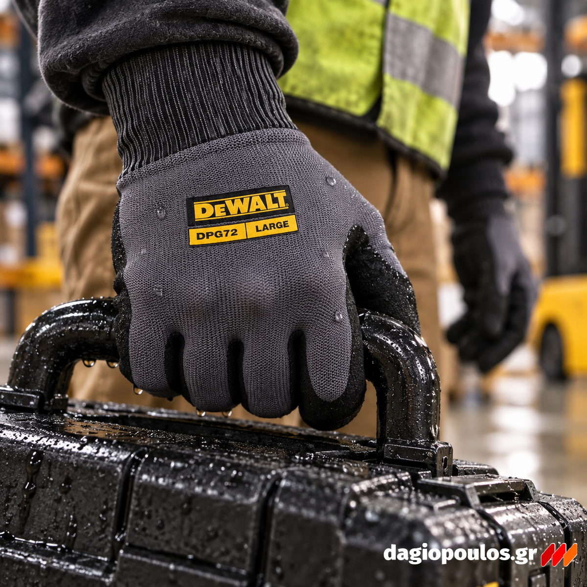 DeWalt DPG72 Γάντια Εργασίας Αδιάβροχα με Αντοχή στα Έλαια