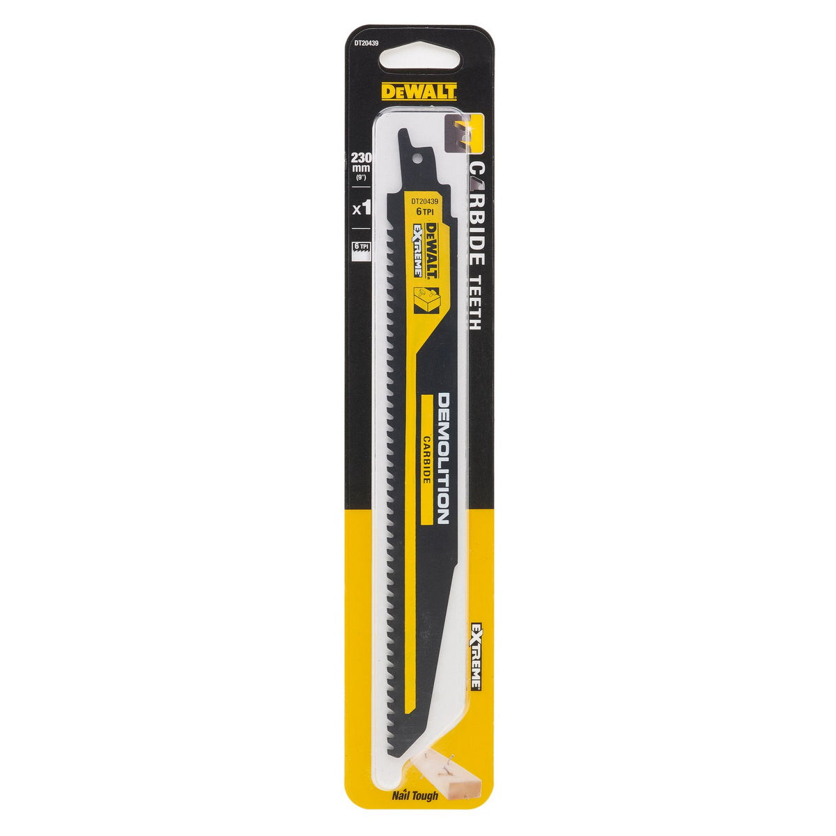 DeWalt DT20439-QZ EXTREME® Λάμα Σπαθοσέγας (Σεγάτσας) Ξύλου Γενικής Χρήσης 230mm