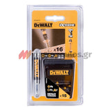 DeWalt DT70577T-QZ Συλλογή Μύτες Extreme FlexTorQ Με Μαγνητική Προέκταση Σετ 16 Τεμ