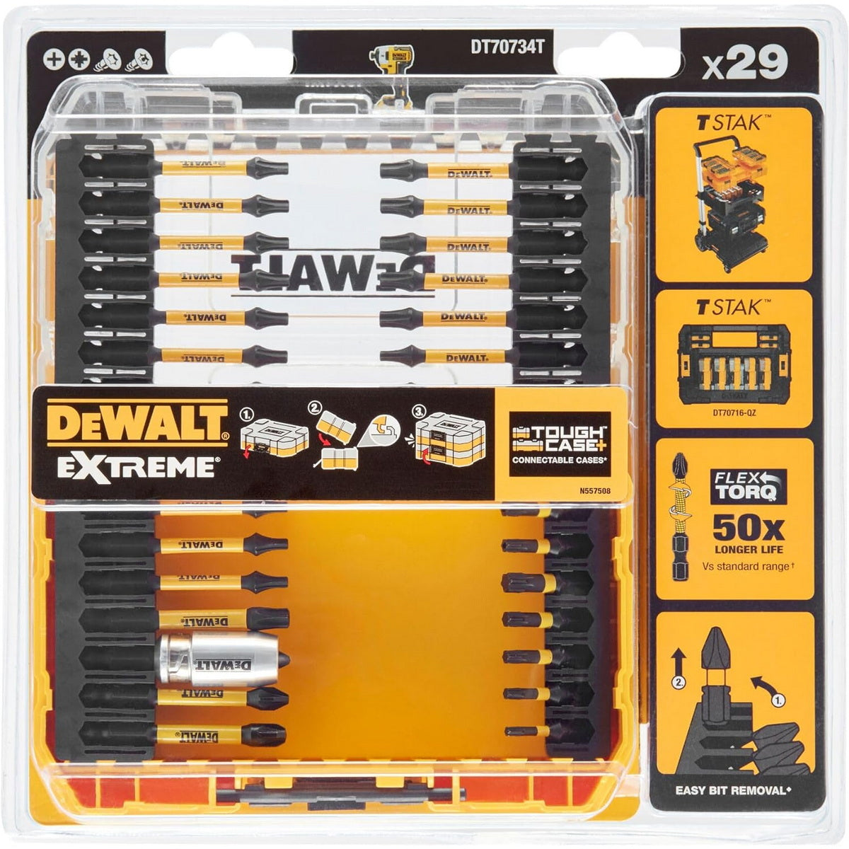 DeWalt DT70734T-QZ Συλλογή Μύτες Σετ 29 Τεμ
