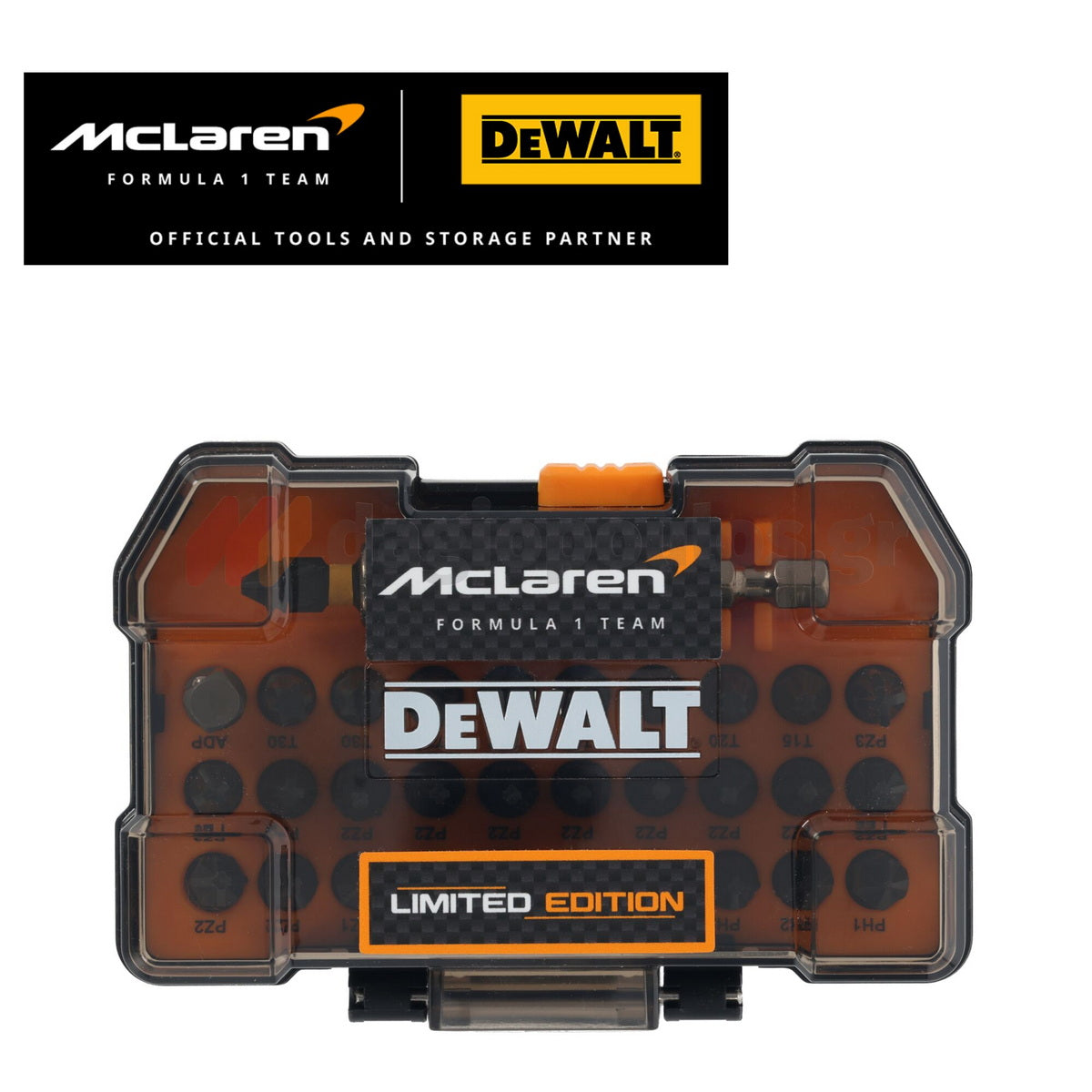 DeWalt McLaren DT70901T-QZ Συλλογή Μύτες με Μαγνητικό Αντάπτορα Σετ 32 Τεμ