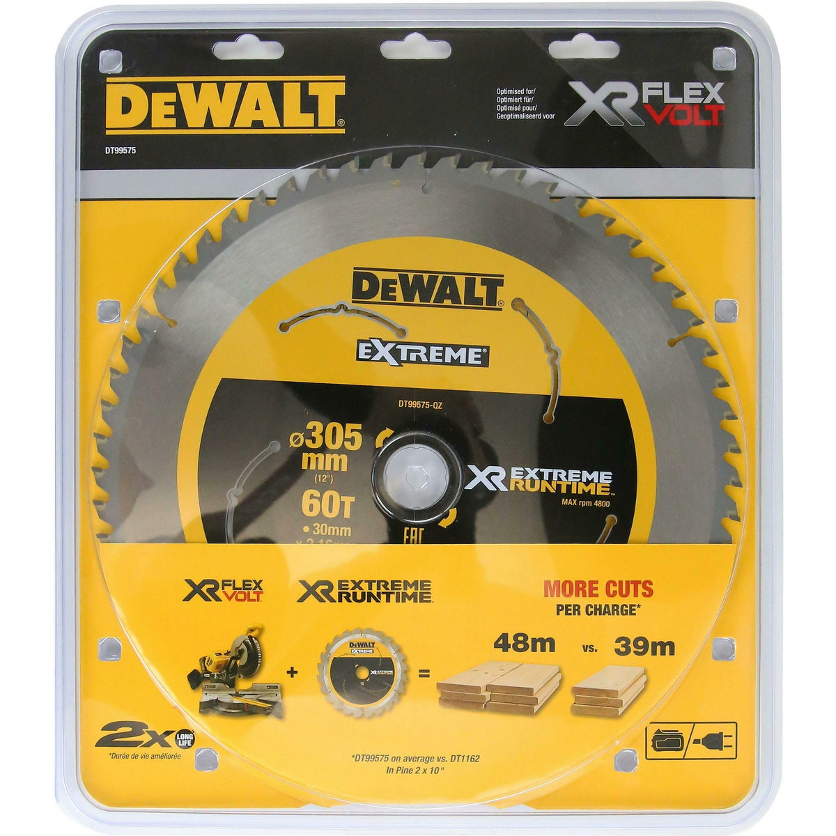 DeWalt DT99575 Δίσκος Κοπής Μετάλλων 60T 305mm