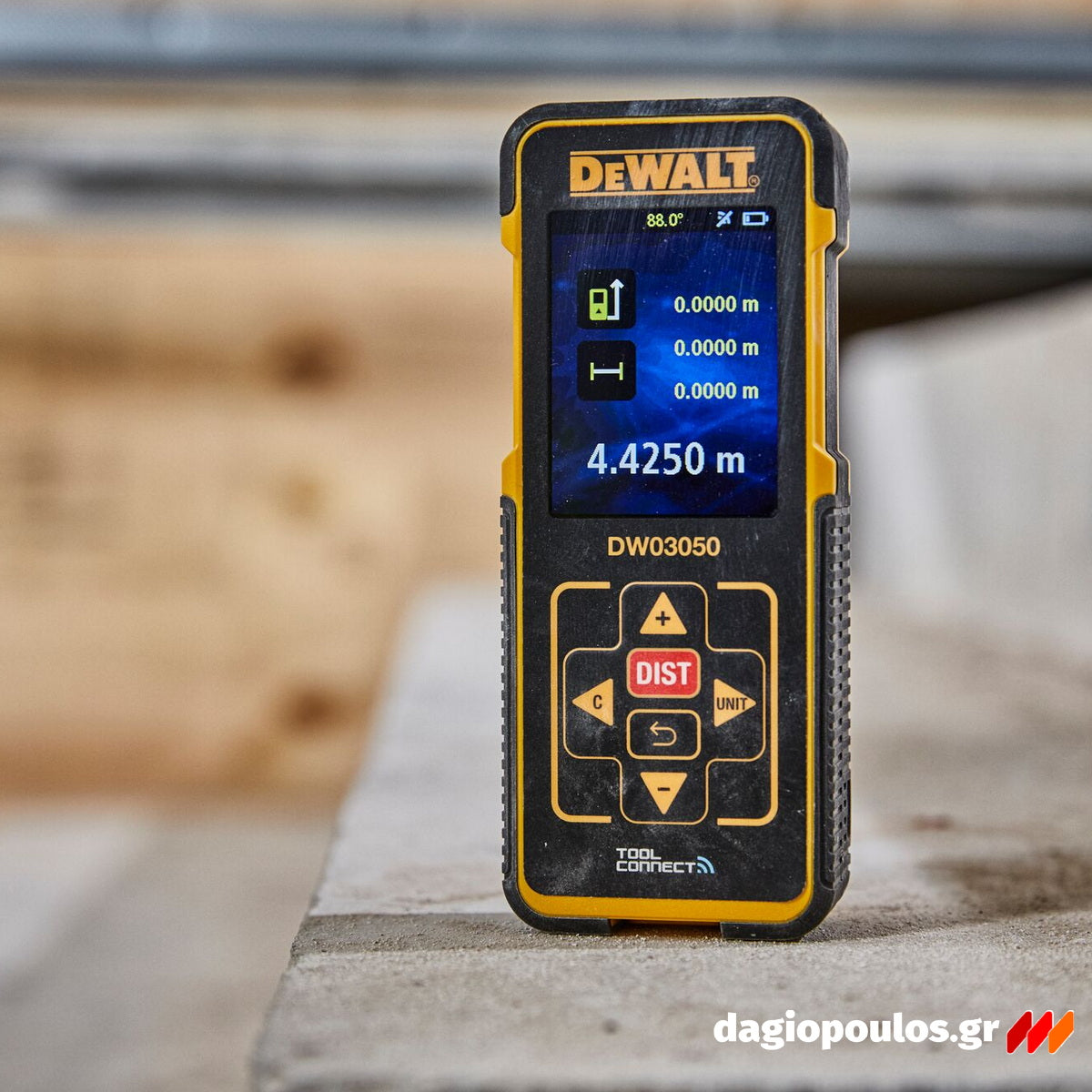 DeWalt DW03050-XJ Αποστασιόμετρο Laser Με Εμβέλεια 50m, Σύνδεση Bluetooth