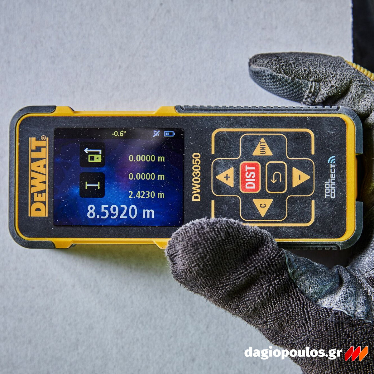 DeWalt DW03050-XJ Αποστασιόμετρο Laser Με Εμβέλεια 50m, Σύνδεση Bluetooth