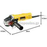 DeWalt DWE4157-QS Ηλεκτρικός Γωνιακός Τροχός 900W 125mm NoVOLT
