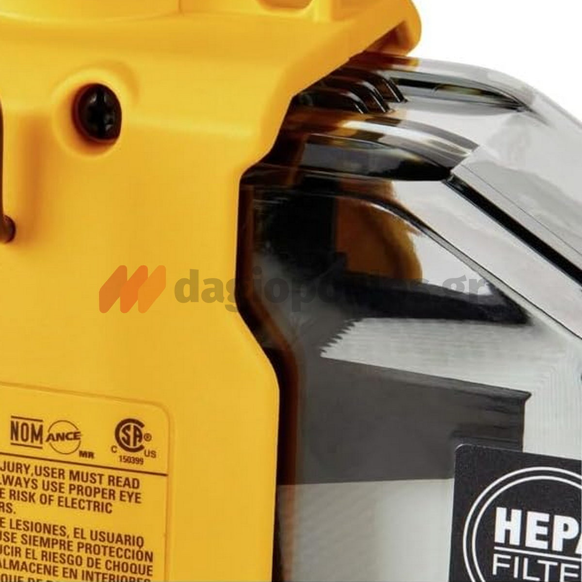 DeWalt DWH161N-XJ Brushless Αναρροφητήρας (Απορροφητήρας) - Εξαγωγέας Σκόνης Μπαταρίας Για Δράπανα SDS 18V Li-Ion SOLO