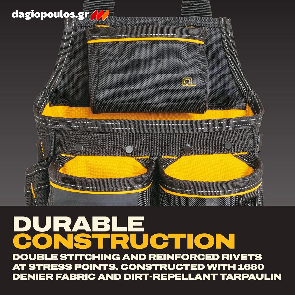 DeWalt DWST40201-1 Εργαλειοθήκη Μέσης με Διπλές Θήκες και Ζώνη Βαρέος Τύπου