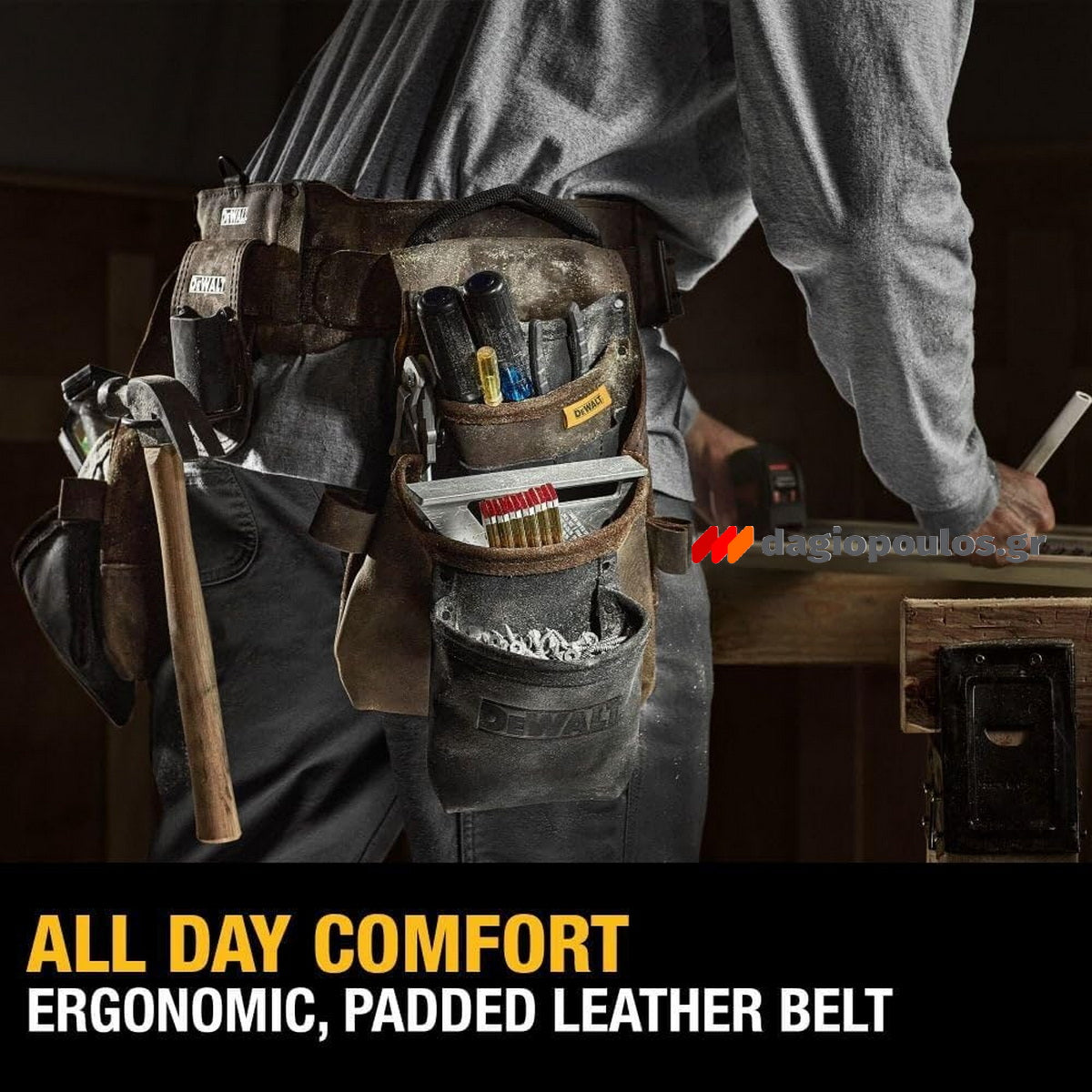 DeWalt DWST50113-1 Εργαλειοθήκη Με Επαγγελματική Δερμάτινη Ζώνη Και 18 Θήκες