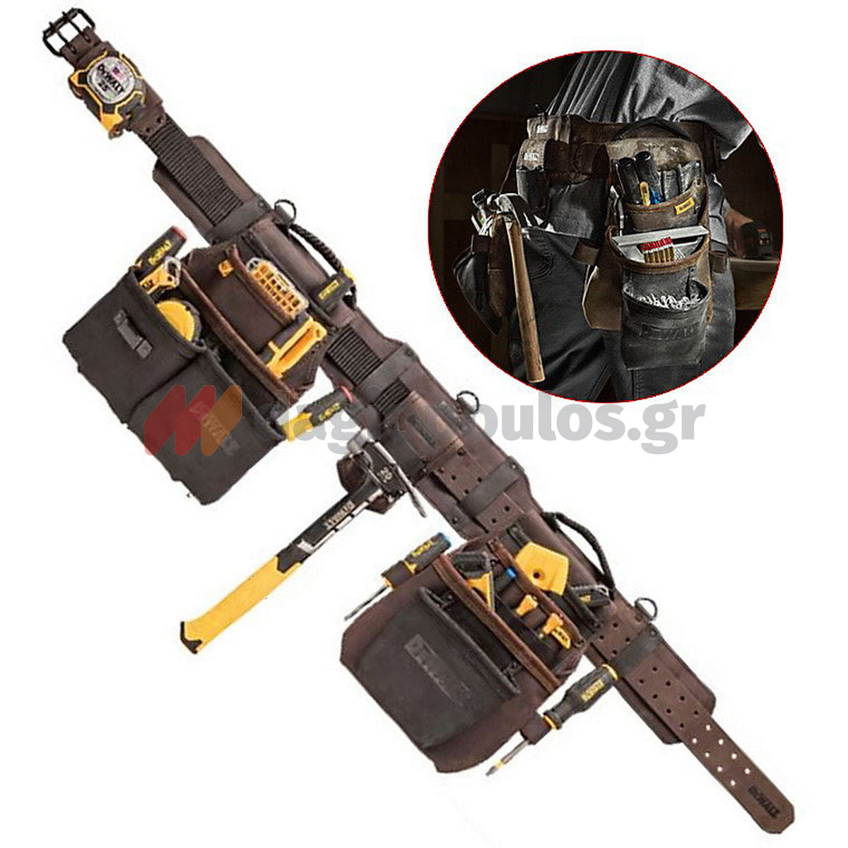 DeWalt DWST50113-1 Εργαλειοθήκη Με Επαγγελματική Δερμάτινη Ζώνη Και 18 Θήκες