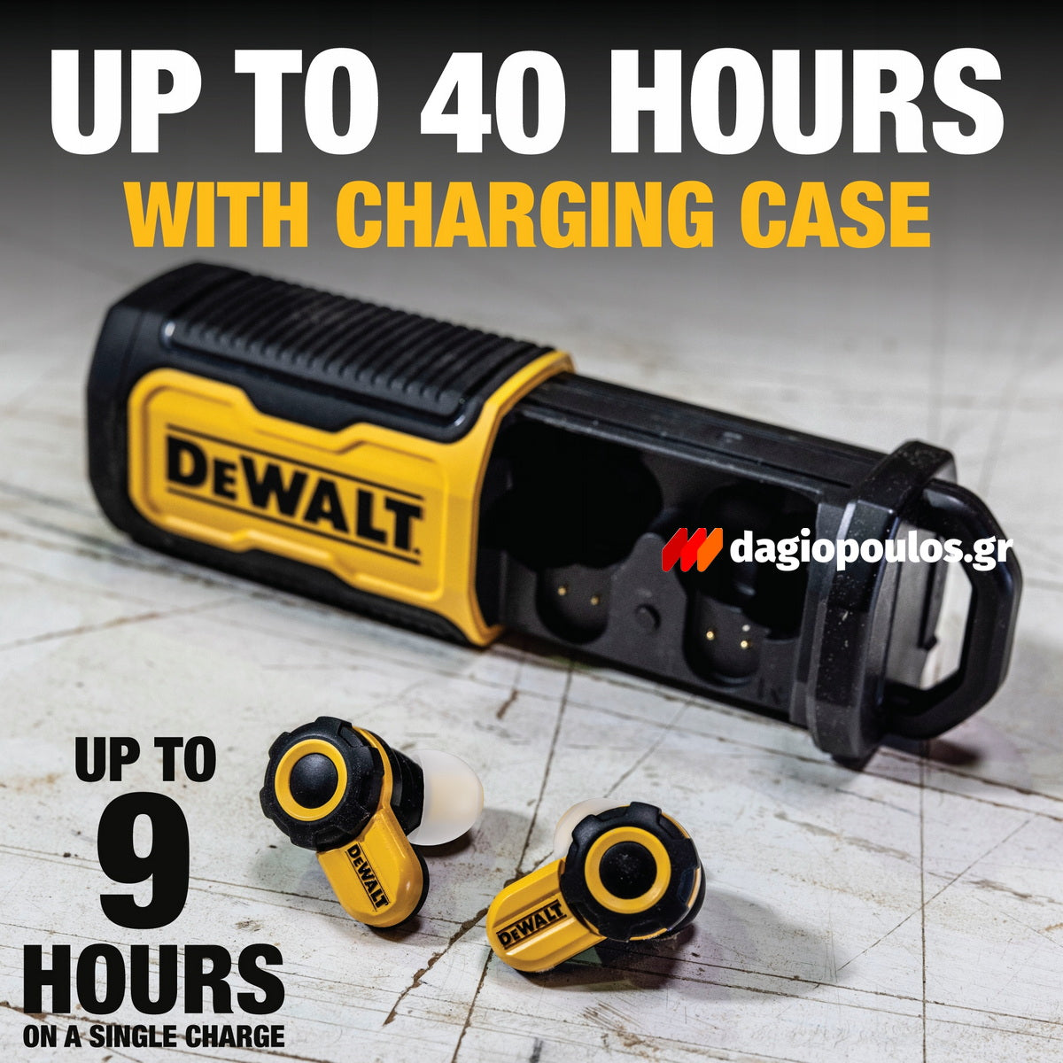 DeWalt DXMA190-2097-DWG Ασύρματα Ακουστικά Bluetooth PRO-X2 ANC