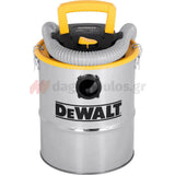 DeWalt DXV15A-QS Ηλεκτρική Σκούπα Στάχτης Με Ανοξείδωτο Κάδο 600W 15Lt