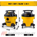 DeWalt DXV23P-QT Επαγγελματική Ηλεκτρική Σκούπα Υγρών/Στερεών 1150W Με Κάδο 23Lt