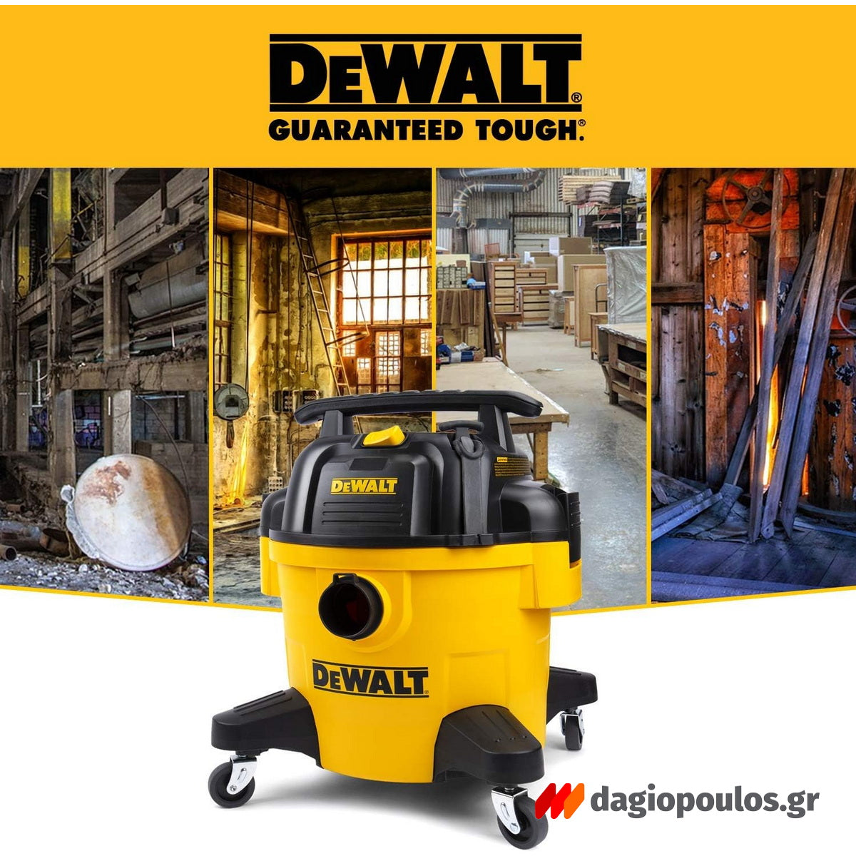 DeWalt DXV23P-QT Επαγγελματική Ηλεκτρική Σκούπα Υγρών/Στερεών 1150W Με Κάδο 23Lt