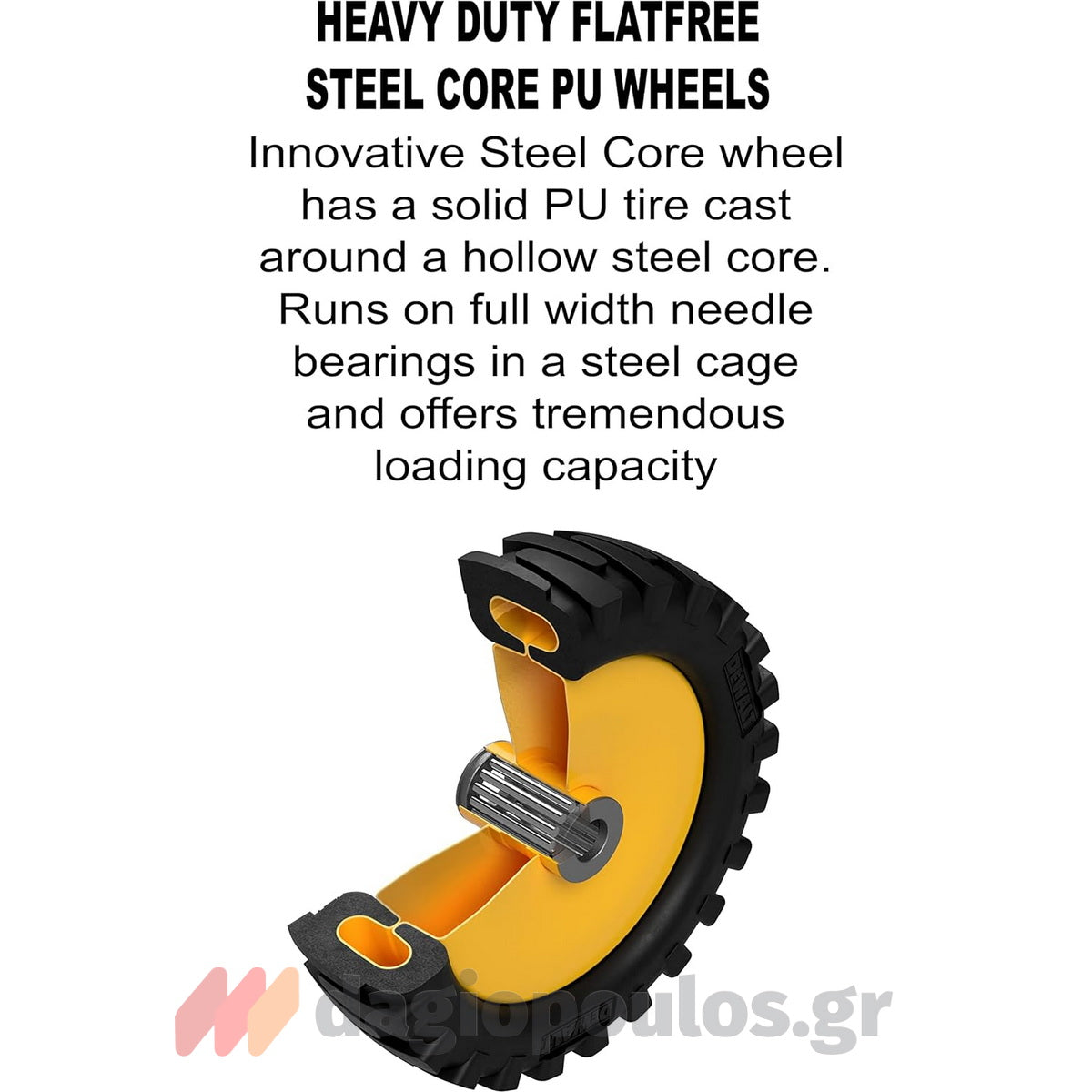 DeWalt DXWT-PS200 Πλατφόρμα Μεταφοράς Υλικών Dolly 500Kgr