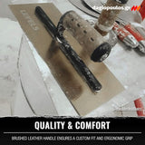 DeWalt Level5 4-981 Σπάτουλα Σπατουλαρίσματος - Φινιρίσματος - Θερμοπρόσοψης Με Ξύλινη Λαβή & Δερμάτινη Επένδυση 0.5mm 12" 300mm