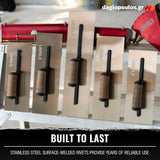 DeWalt Level5 4-988 Σπάτουλα Φινιρίσματος Με Ξύλινη Λαβή & Δερμάτινη Επένδυση 0.5mm 12" 300mm Με Στρογγυλεμένες Άκρες