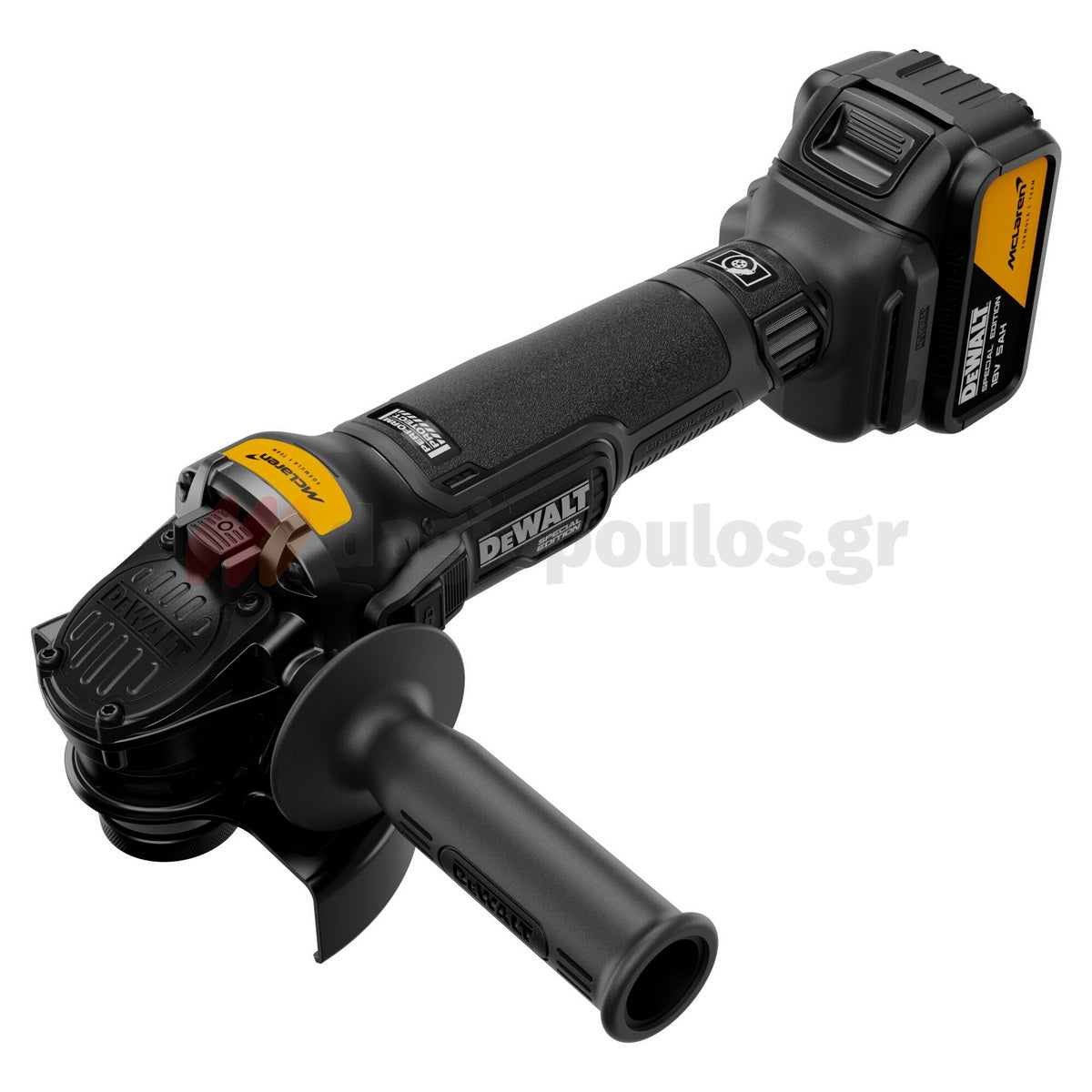 DeWalt McLaren DCG45MP2T-QW Brushless Γωνιακός Τροχός Μπαταρίας 18V Li-Ion 125mm Με 2 Μπατ.5.0Ah XR - Φορτιστή - Βαλίτσα T-Stak