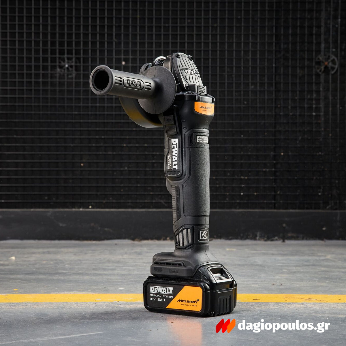 DeWalt McLaren DCG45MP2T-QW Brushless Γωνιακός Τροχός Μπαταρίας 18V Li-Ion 125mm Με 2 Μπατ.5.0Ah XR - Φορτιστή - Βαλίτσα T-Stak
