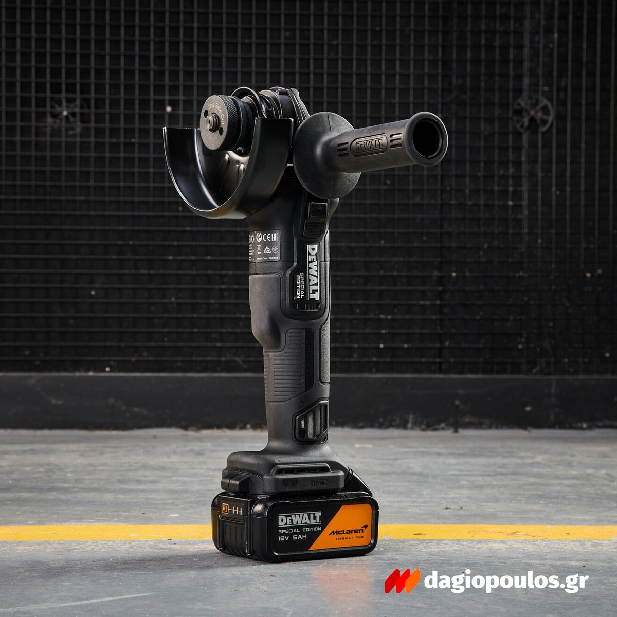 DeWalt McLaren DCG45MP2T-QW Brushless Γωνιακός Τροχός Μπαταρίας 18V Li-Ion 125mm Με 2 Μπατ.5.0Ah XR - Φορτιστή - Βαλίτσα T-Stak