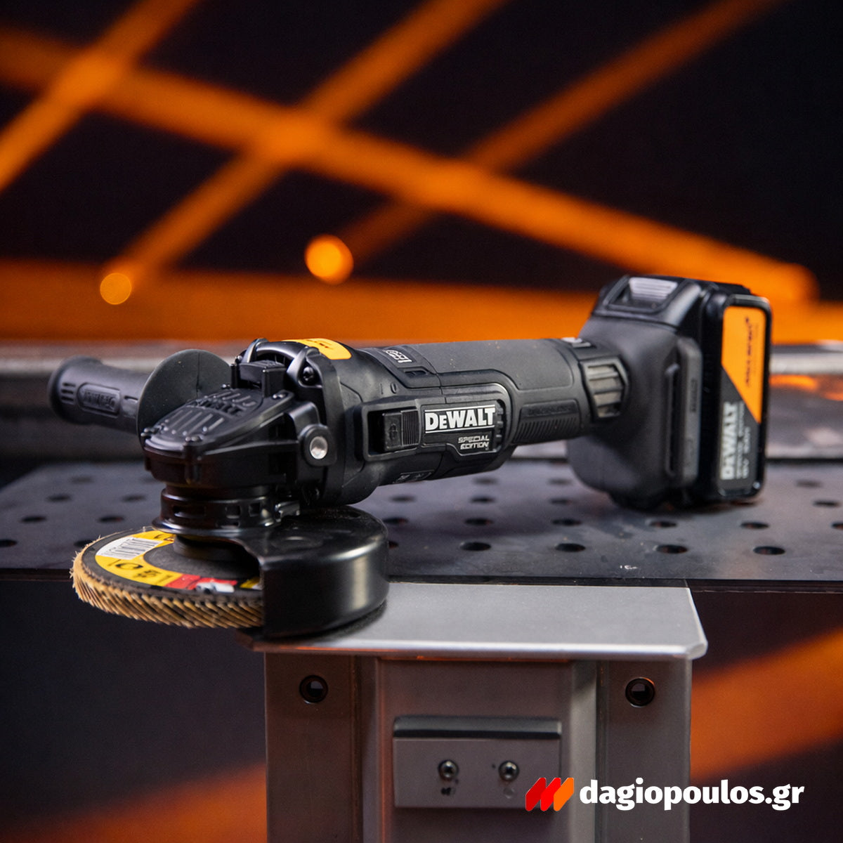 DeWalt McLaren DCG45MP2T-QW Brushless Γωνιακός Τροχός Μπαταρίας 18V Li-Ion 125mm Με 2 Μπατ.5.0Ah XR - Φορτιστή - Βαλίτσα T-Stak