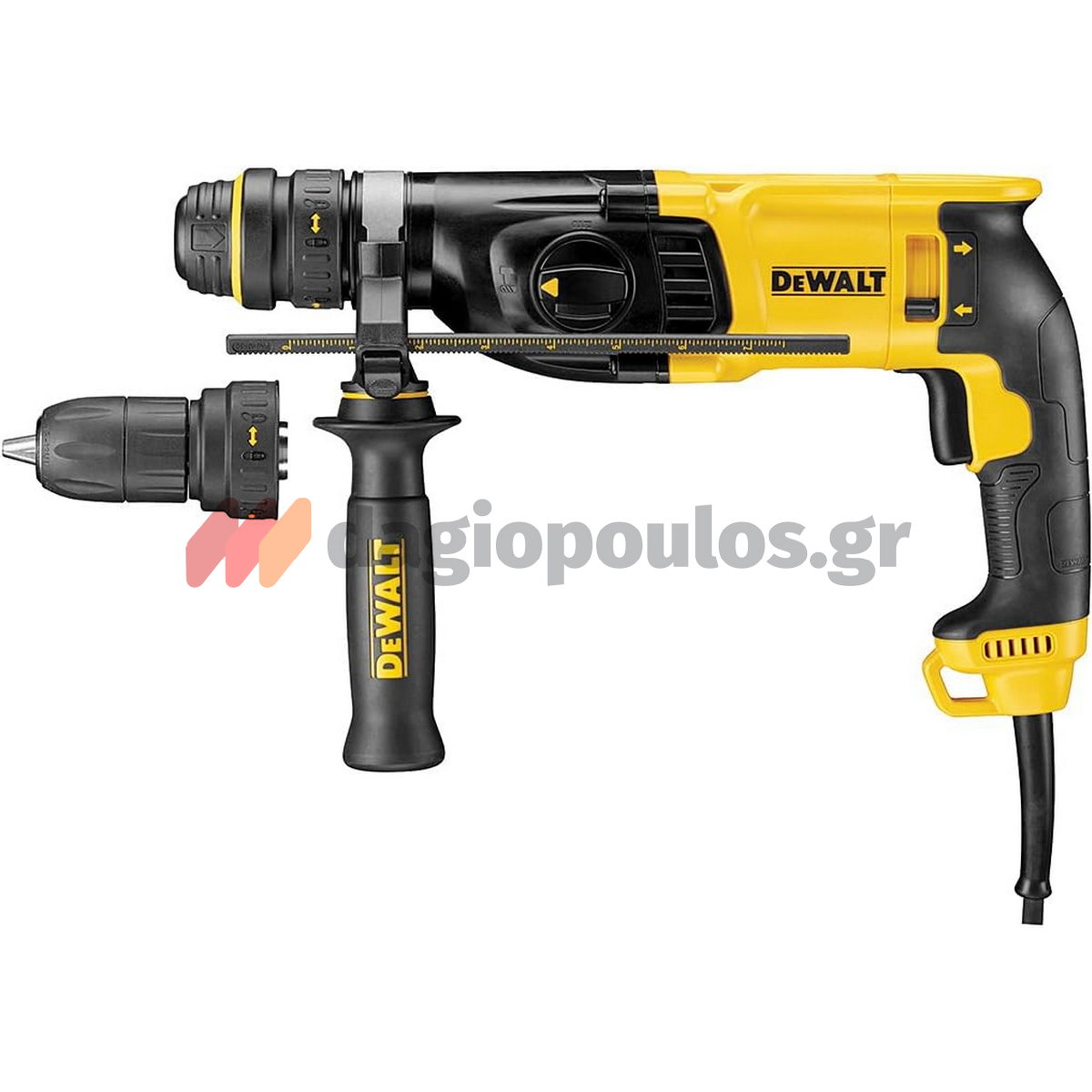 DeWalt D25134KP-QS SDS Plus Ηλεκτρικό Πνευματικό Πιστολέτο 2.8J 800W & Βαλίτσα T-Stak EXTRA Τσοκ Εξαρτήματα