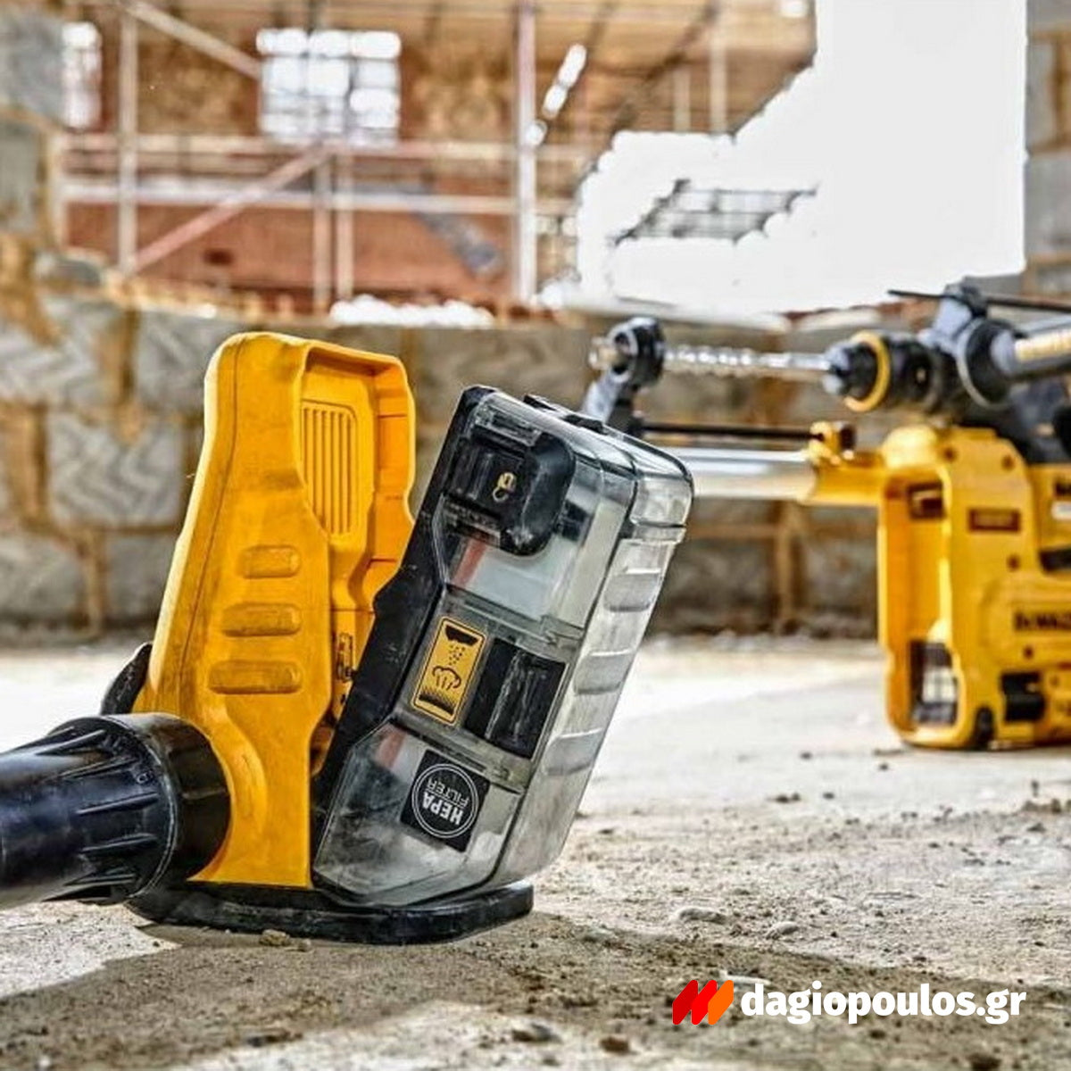 Dewalt D25303DH-XJ Brushless Αναρροφητήρας (Απορροφητήρας) - Συλλέκτης Σκόνης Μπαταρίας Για Δράπανα SDS 18V Li-Ion SOLO