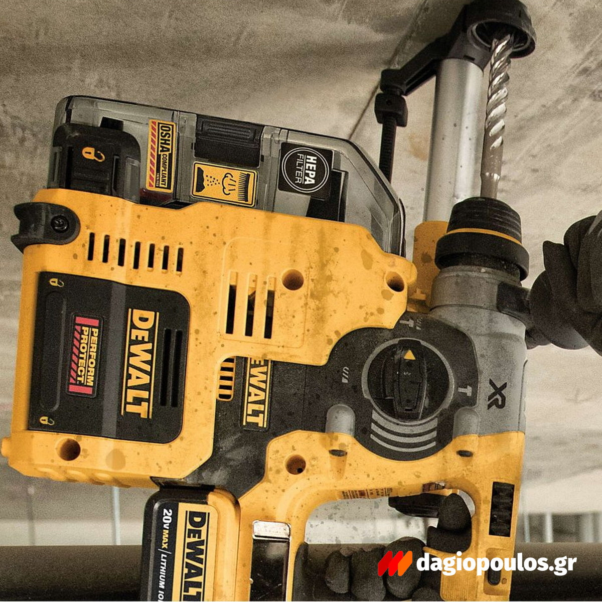 Dewalt D25303DH-XJ Brushless Αναρροφητήρας (Απορροφητήρας) - Συλλέκτης Σκόνης Μπαταρίας Για Δράπανα SDS 18V Li-Ion SOLO