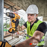 DeWalt DCD776C2-QW Κρουστικό Δραπανοκατσάβιδο Μπαταρίας 18V Li-Ion Με 2 Μπαταρίες 1.3Ah - Βαλίτσα