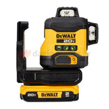 DeWalt DCE089D1G18-GB Αλφάδι Λέιζερ 3 x 360° 12V / 18V XR® Li-Ion Πολλαπλών Γραμμών Πράσινο Με Μπαταρία 2.0Ah - Βαλίτσα T-Stak